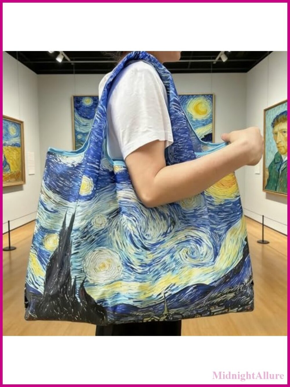 Large Foldable Reusable Waterproof Tote Bag Lightweight Shopping Bag